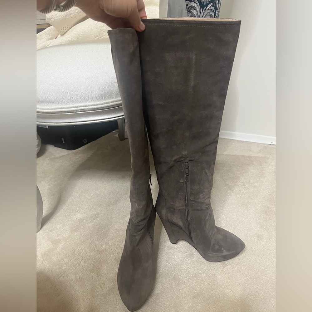 Pura Lopez suede Over the Knee Boots